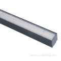 Custom Black Aluminum LED Office Linear Luminaire